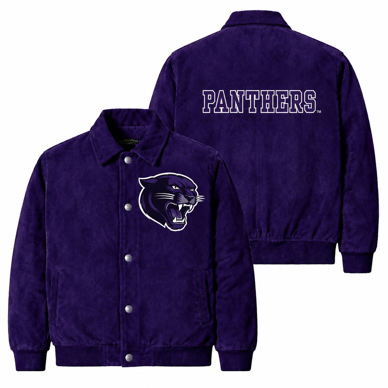 Panthers coach jacket purple