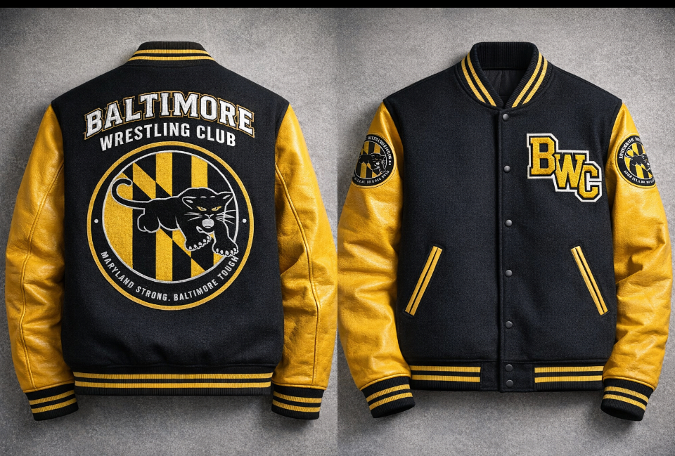 Baltimore Wrestling Club varsity jacket